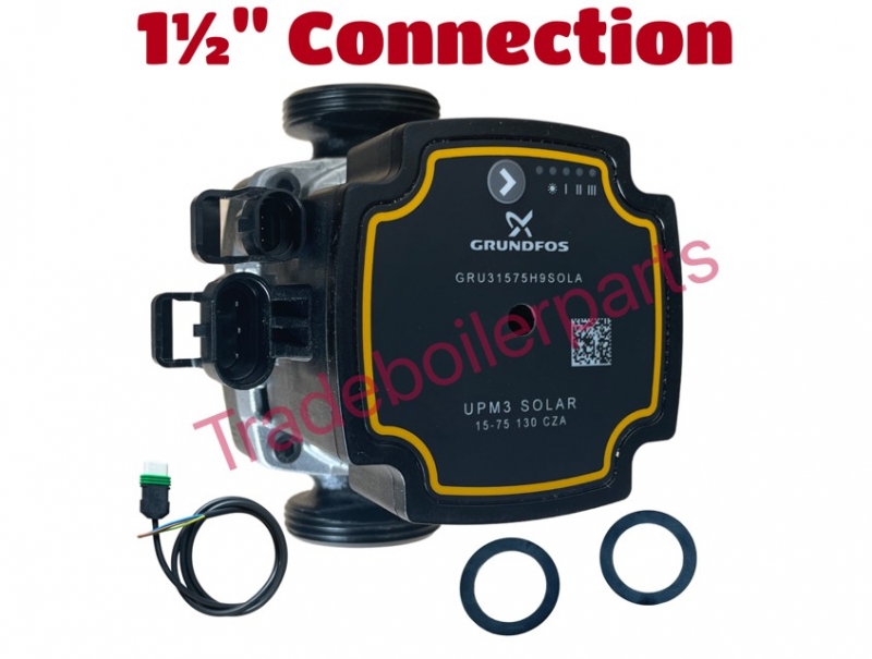 grundfos  1&frac12;" upm3 solar oem circulator pump for hvac solar system 15-75 15/75 130
