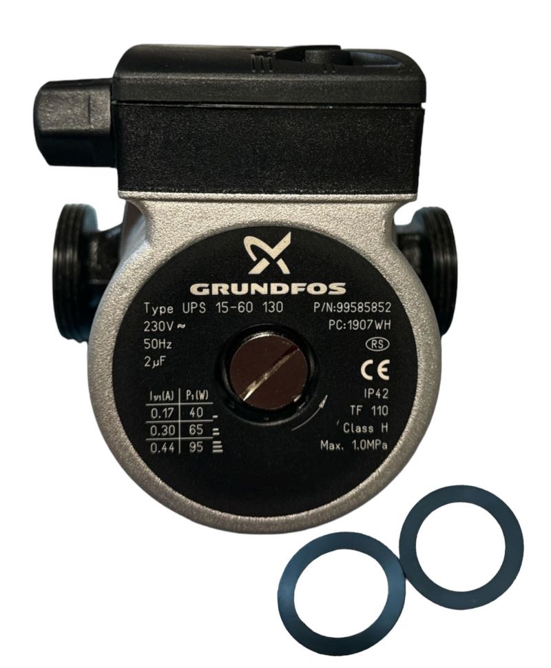 grundfos ups 15-60 domestic circulating pump 1&frac12;" bsp 15/60 oem