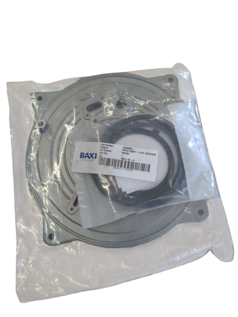baxi heat exchanger flange kit 720852001 new front door for duotec 2 ga 24 28 33 40 combi