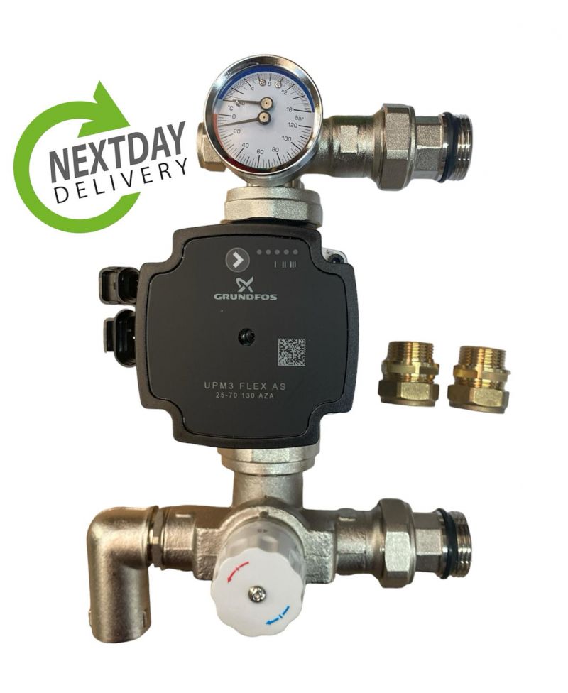 GROUNDFOS Underfloor Heating Manifold Pump Control Pack Blending Valve