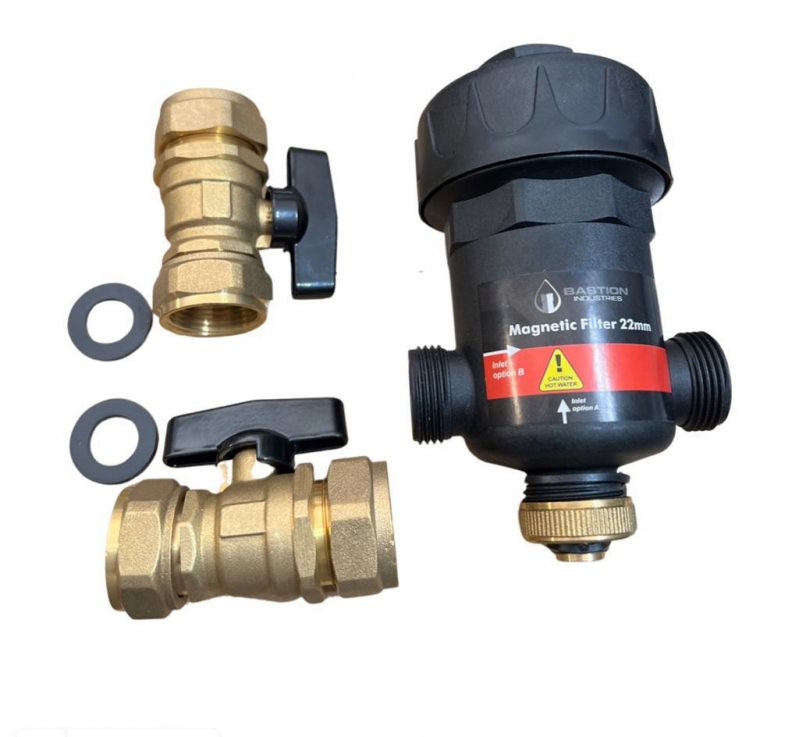 BASTION 22mm Filter Mag Clean For Boilers or Underfloor