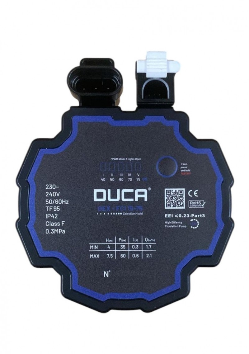 duca head for vaillant eco fit pure pump head 0020231141, 0020231142, glowworm 0020186159, heatline 0020213118