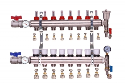 underfloor heating manifolds 8 port system