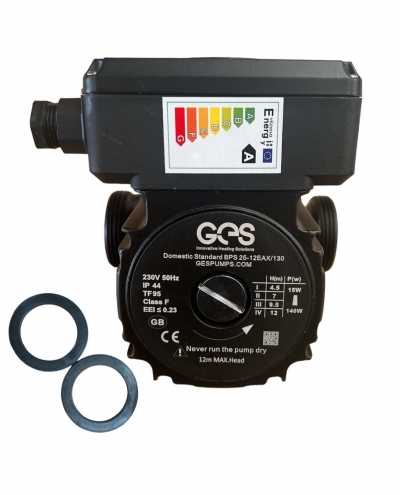 ges ups2 replaces groundfos 25-12eax/130 circulator pump 240v(replaces ups 25-55 and 25-80) 12m